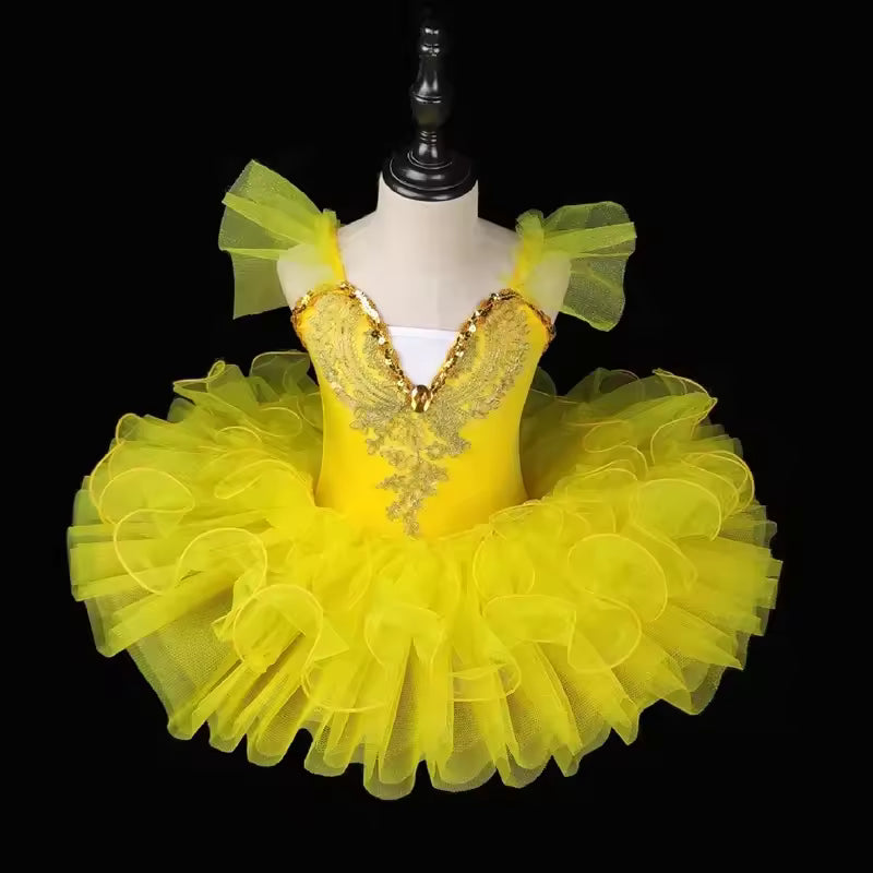 Children's Day Summer Dress Ballet Leotard Girl Tutu Mesh Princess Ballerine Costume Kids Clothes Vestidos Dance Dresses Girls